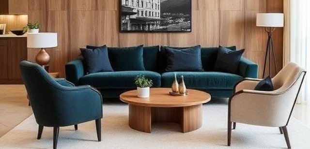 Custom vs ready-made furniture comparison in modern Dubai interior design space