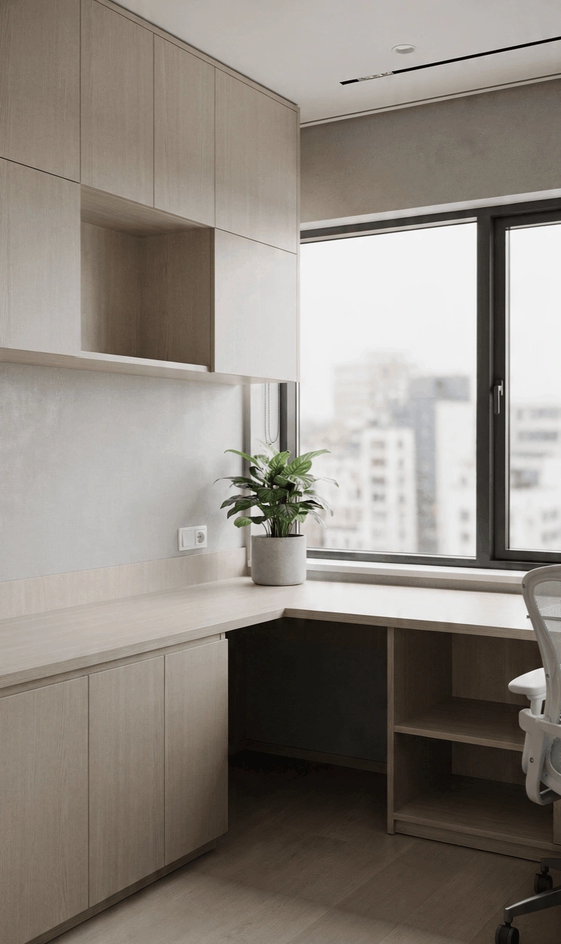 Professional office reception area with luxury interior design in Dubai