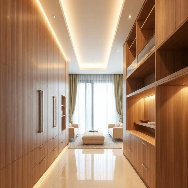 Professional joinery installation inside a modern Dubai villa