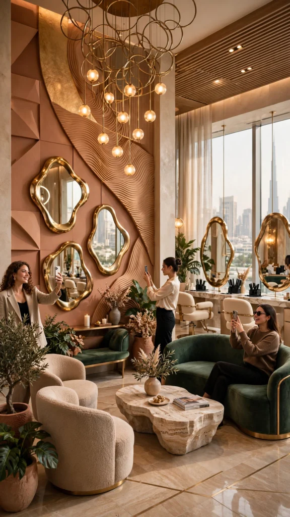 Dubai beauty salon designed with customer comfort and premium experience in mind