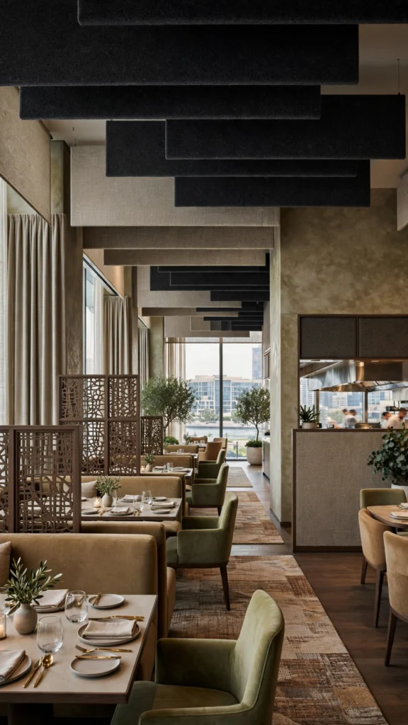 Spacious restaurant layout designed for customer comfort and efficient service