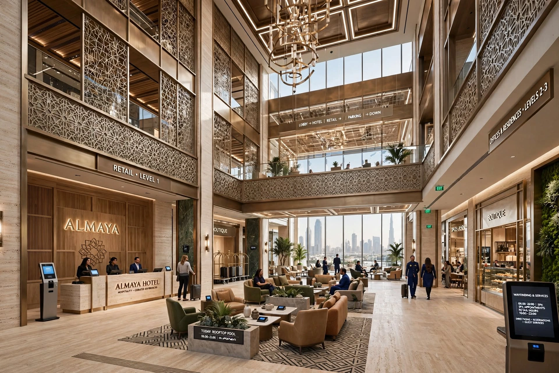 Luxury modern interior with premium architectural finishes