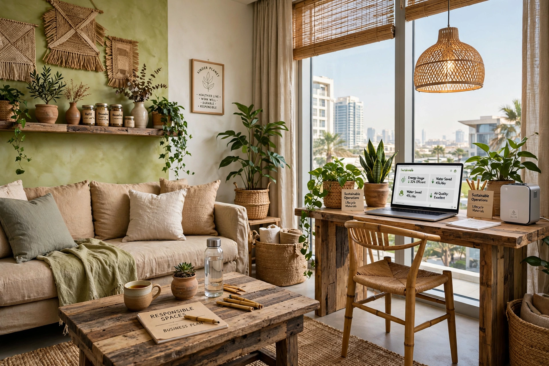 sustainable eco interior design in Dubai