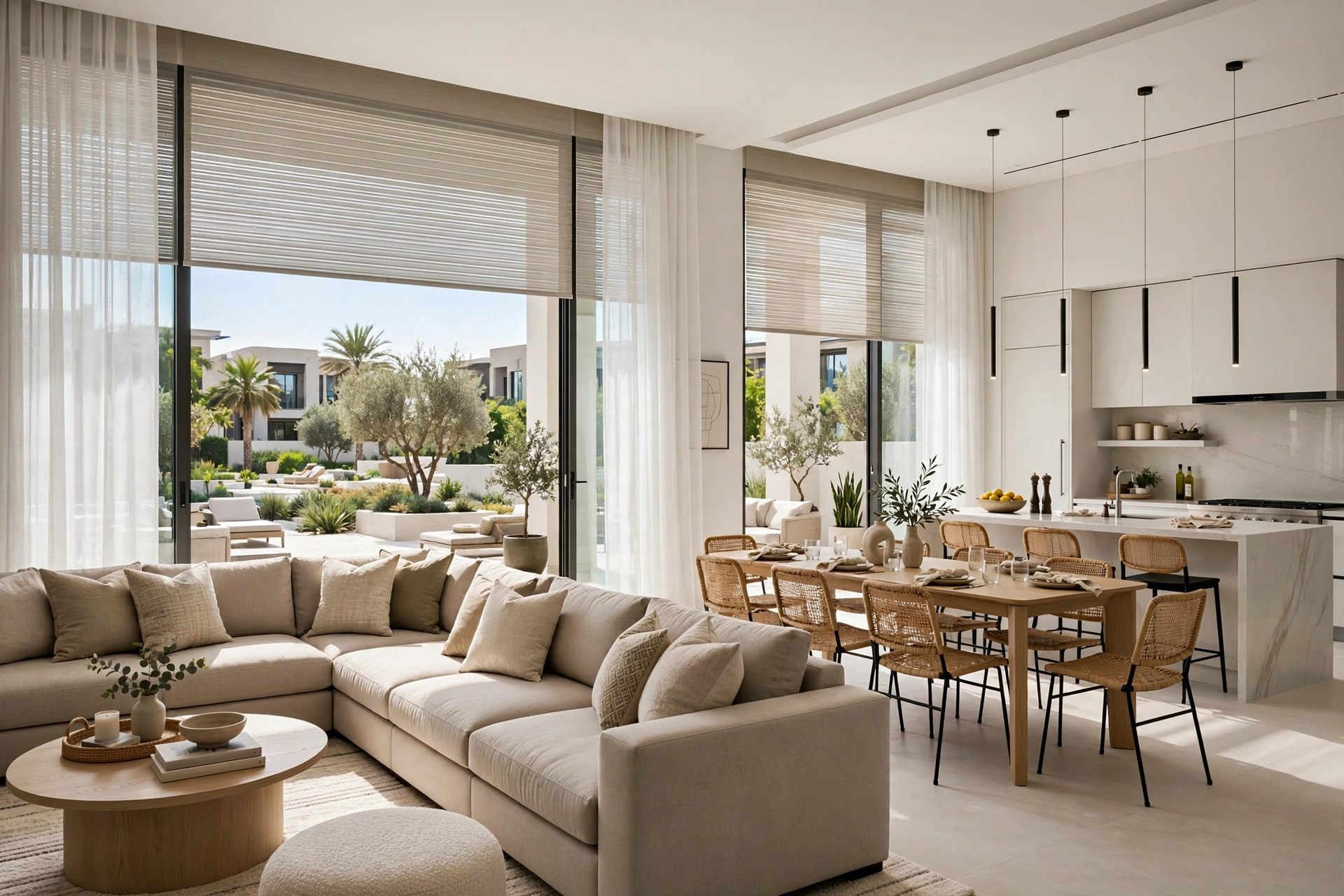 modern luxury villa interior design in Dubai Hills