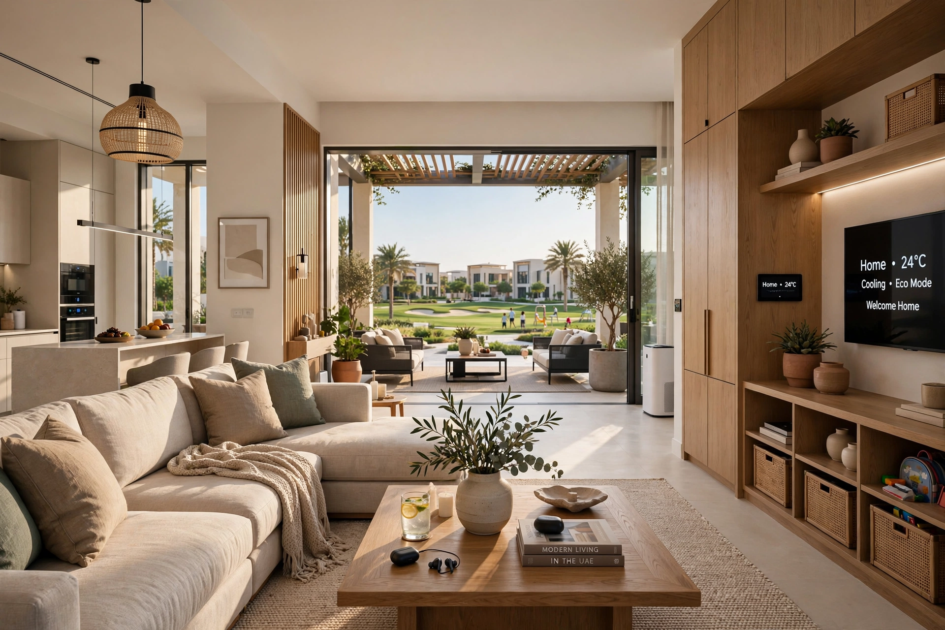 modern interior design for Dubai Hills villa