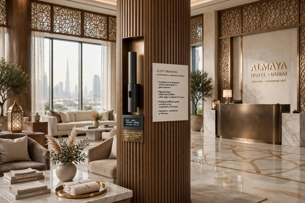 Modern wellness interior designed around sensory experiences