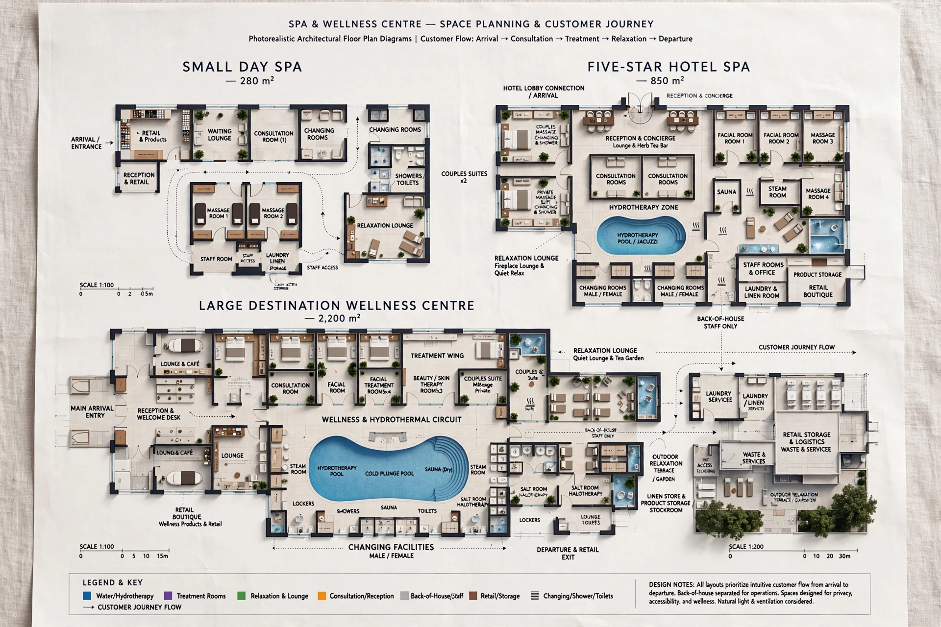 Contemporary spa interior design for Dubai wellness facilities