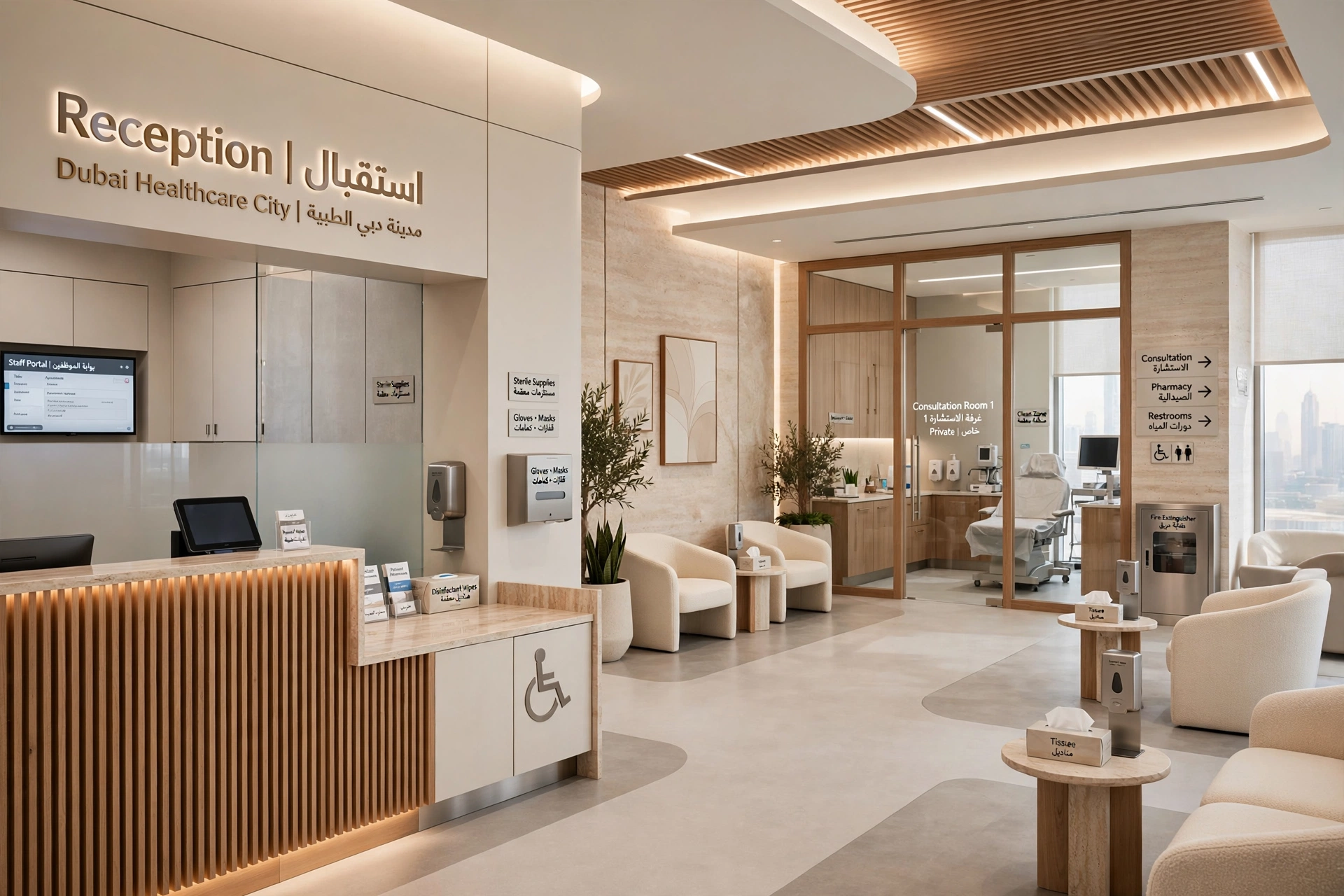 Clinic and medical interior design in Dubai