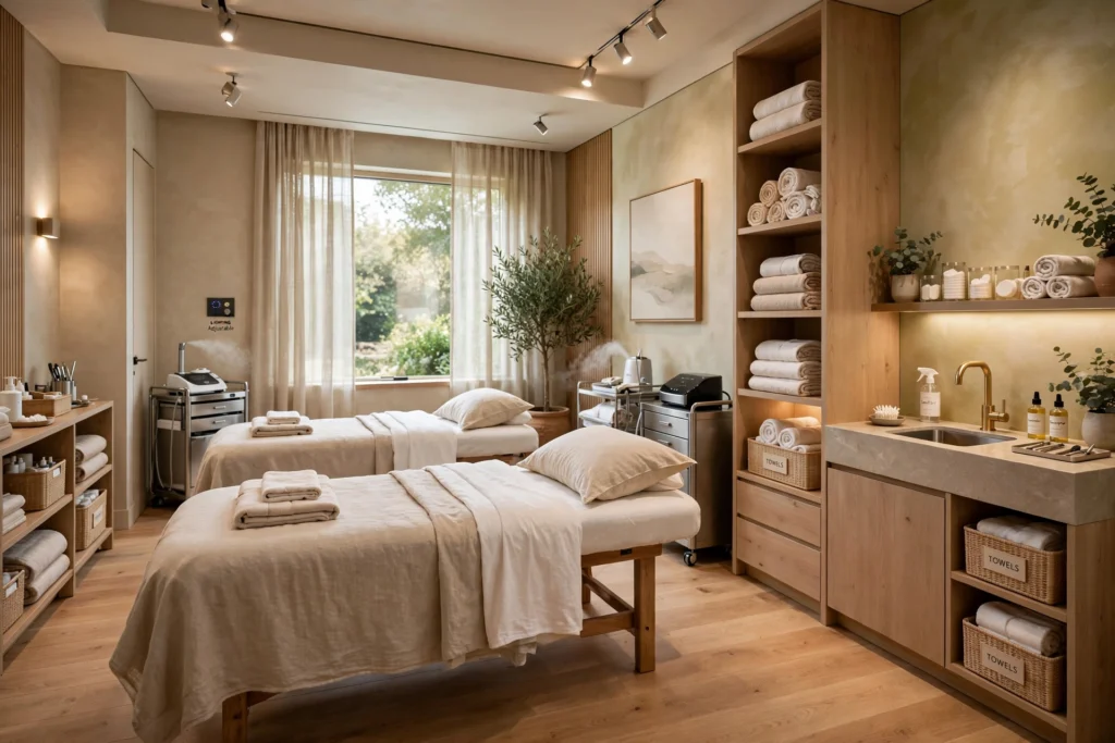 Luxury wellness interior design for spas in Dubai