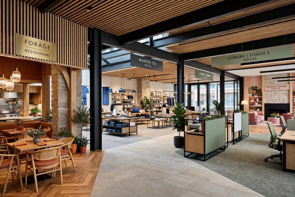 Professional interior design for mixed-use developments in Dubai