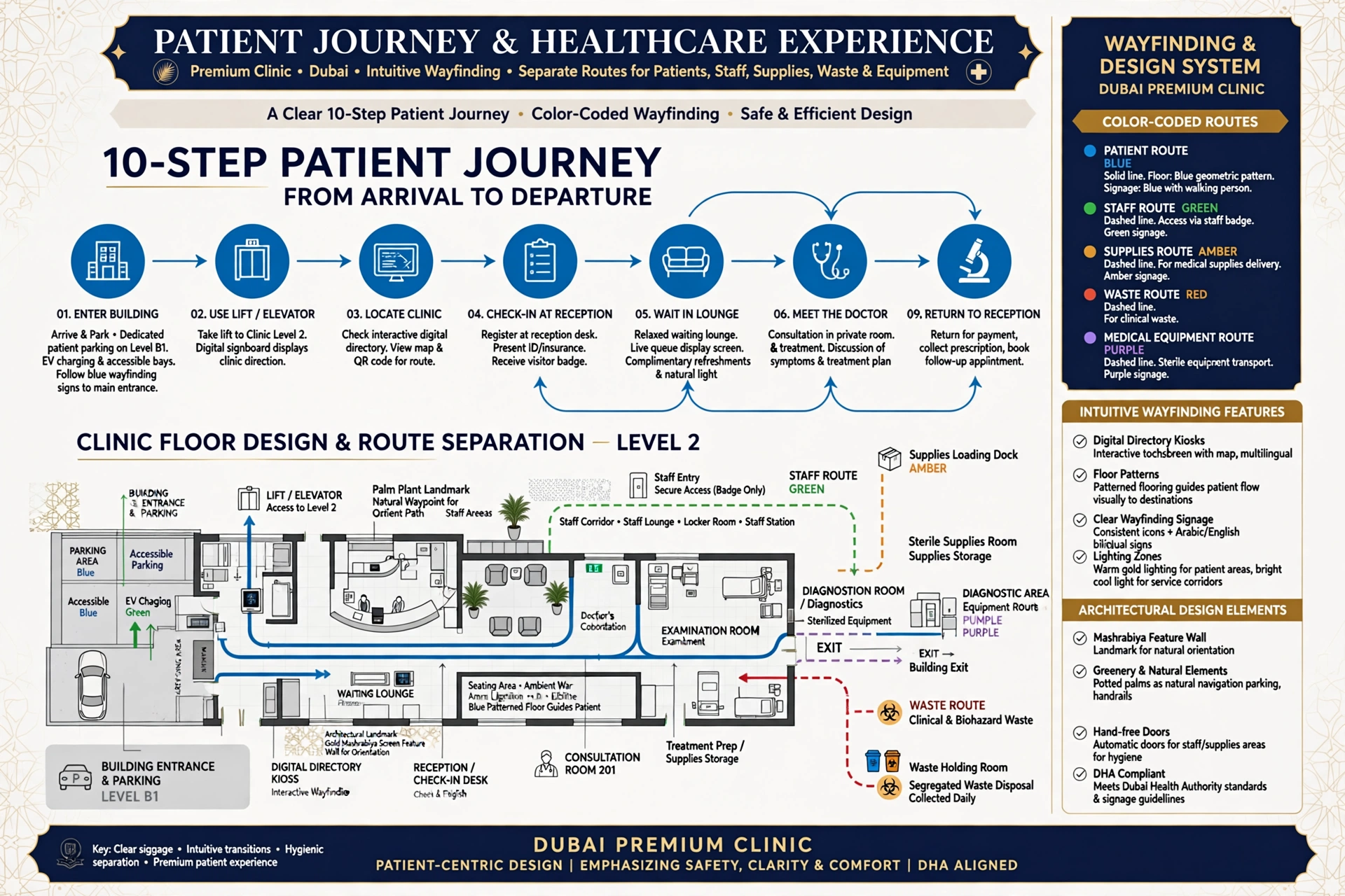 Contemporary medical interior design for Dubai clinics