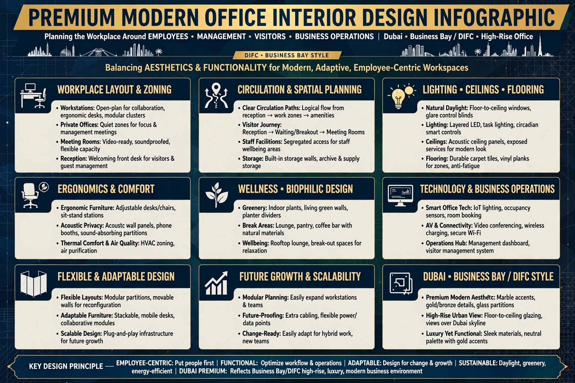 Modern office interior design for Dubai businesses