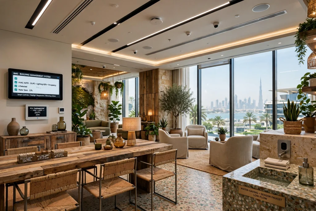 eco conscious commercial interior design