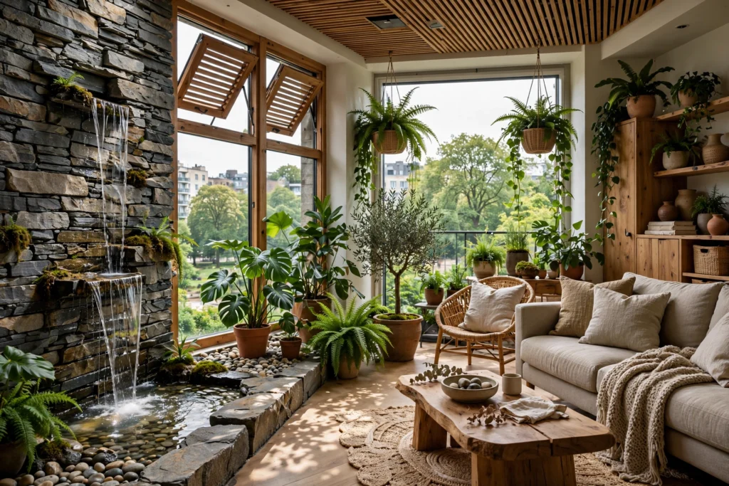 Modern open-plan living area connecting kitchen, dining and lounge spaces