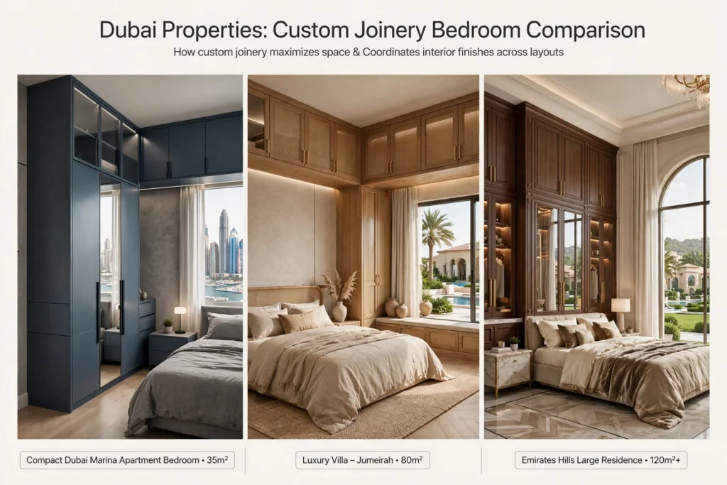Bespoke built-in wardrobe designed for a Dubai home