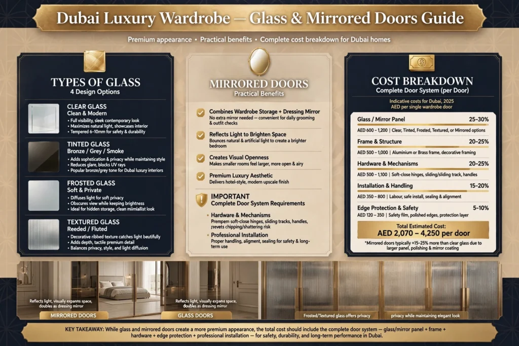 Luxury custom wardrobe for a Dubai villa