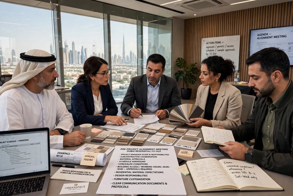 Professional fit out company delivering complete interior solutions in Dubai