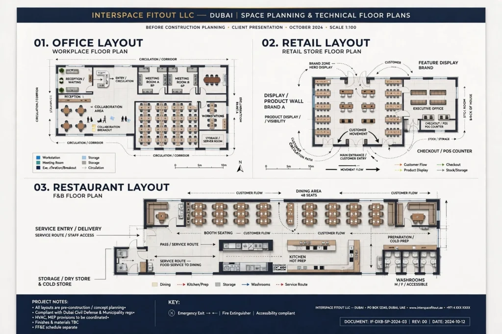 Professional office fit out and interior construction in Dubai