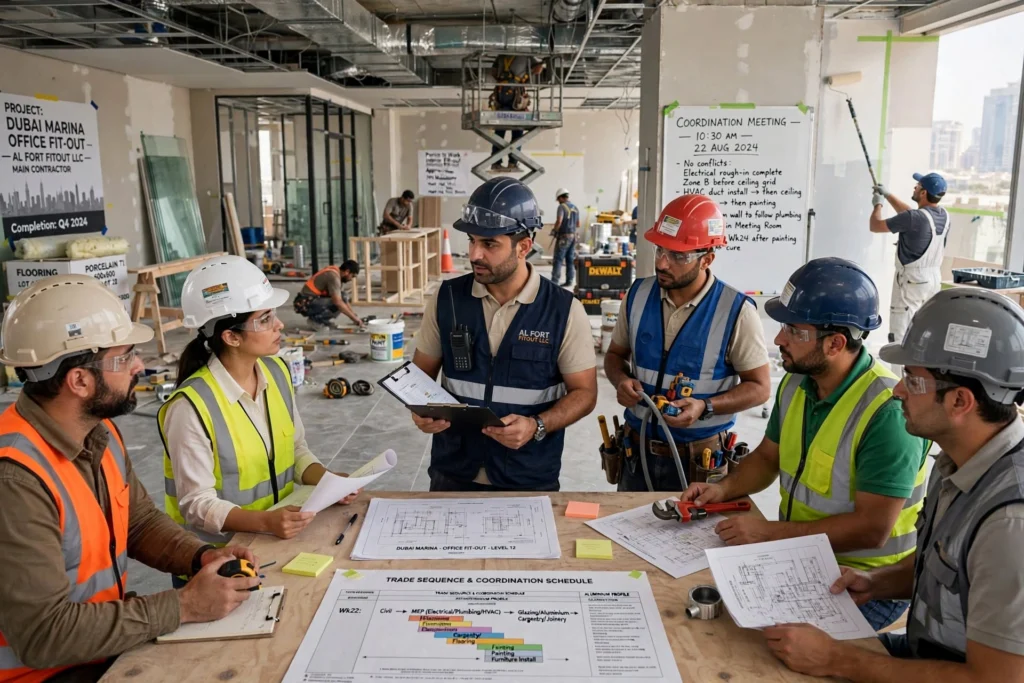 Luxury commercial fit out services for a Dubai business