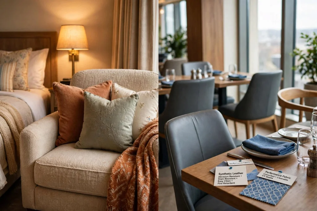 Modern hotel reception furniture and seating