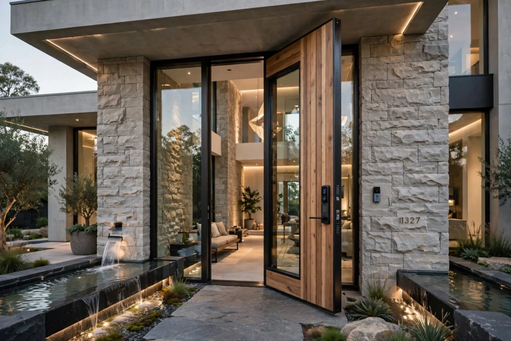 Minimalist exterior design for luxury villa