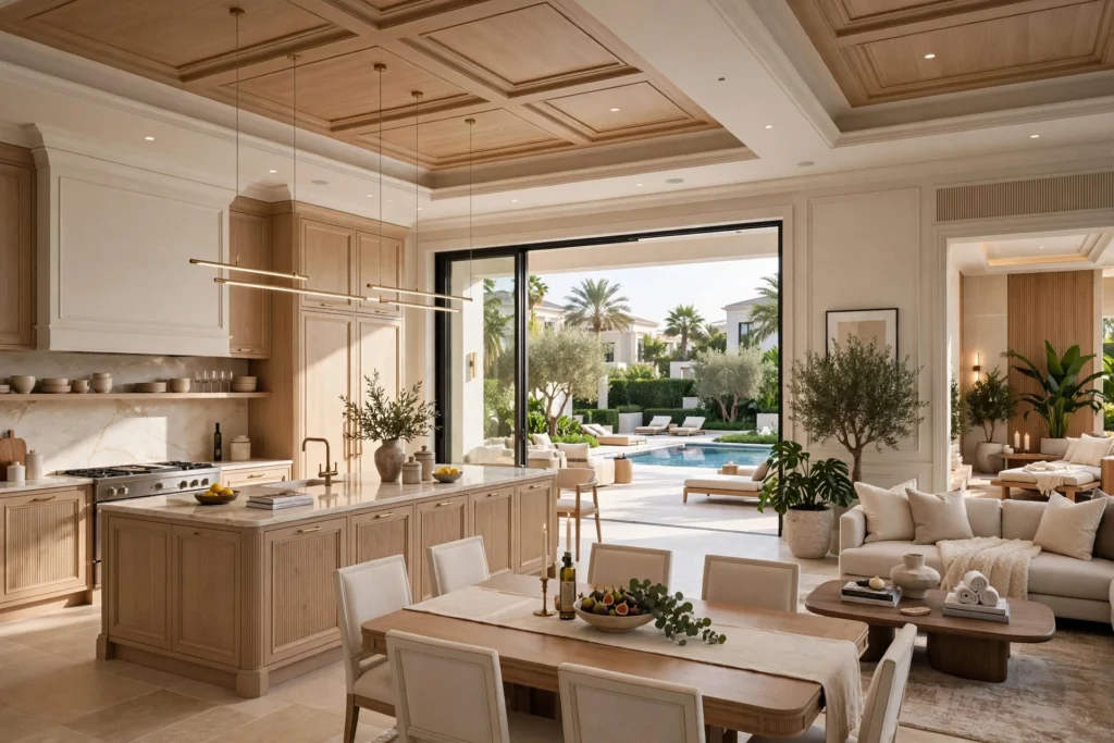 Modern luxury villa interior design in Emirates Hills