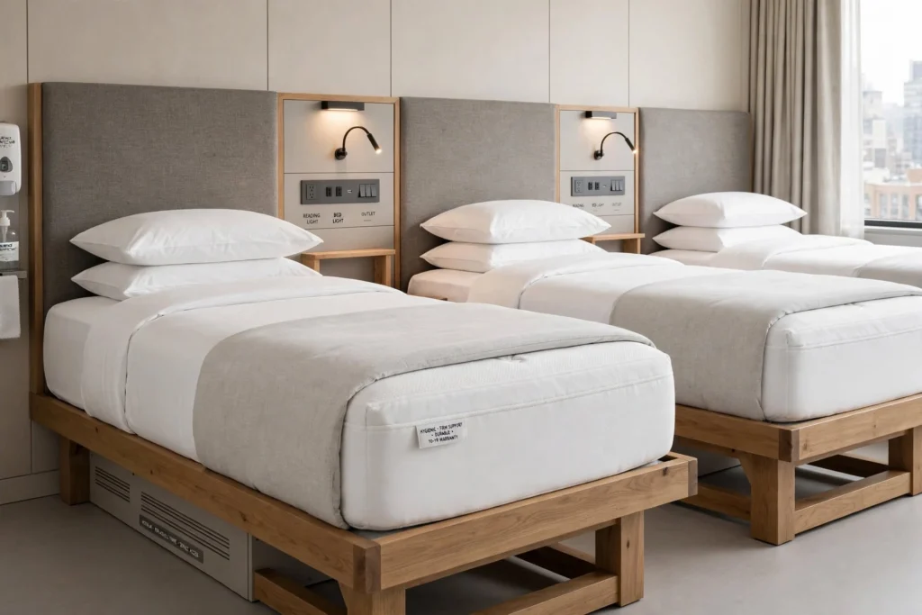Contemporary furniture for hotel guest rooms
