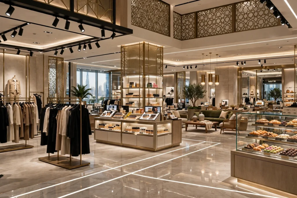 Retail shop entrance designed for smooth customer flow