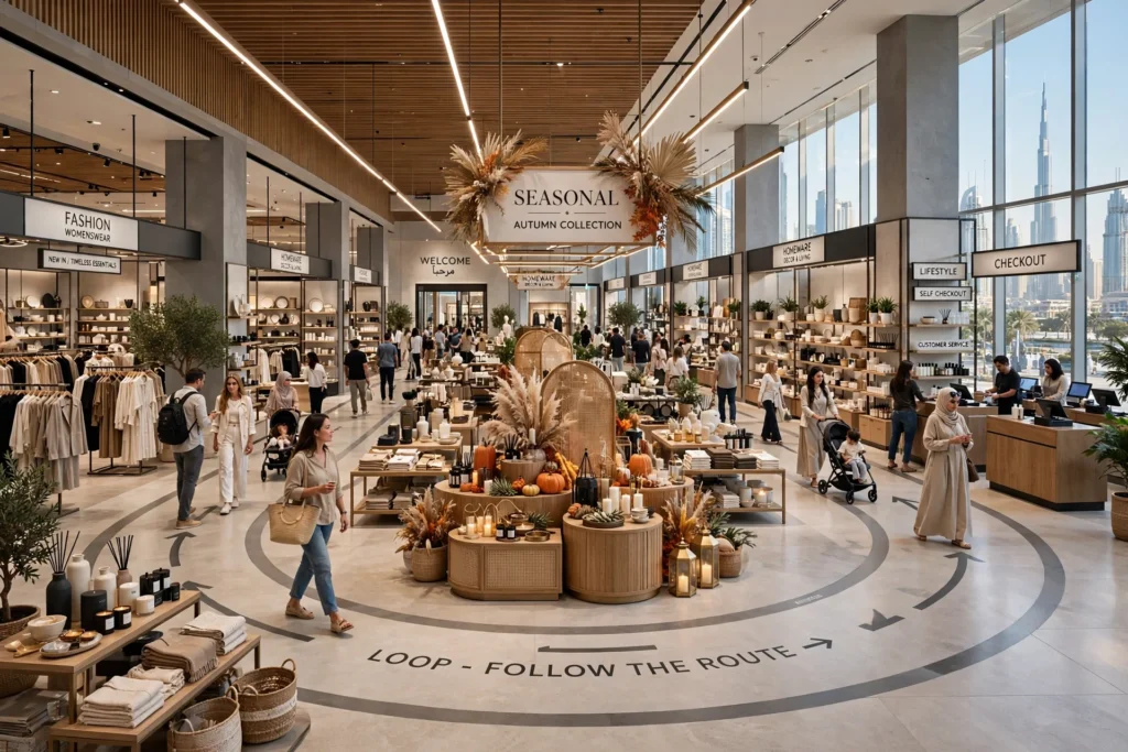 Open retail store layout with clear sightlines