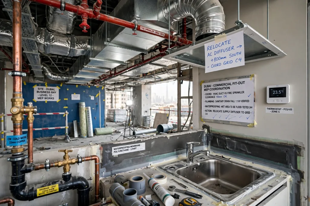 Interior fit-out project scope outlining renovation work and deliverables