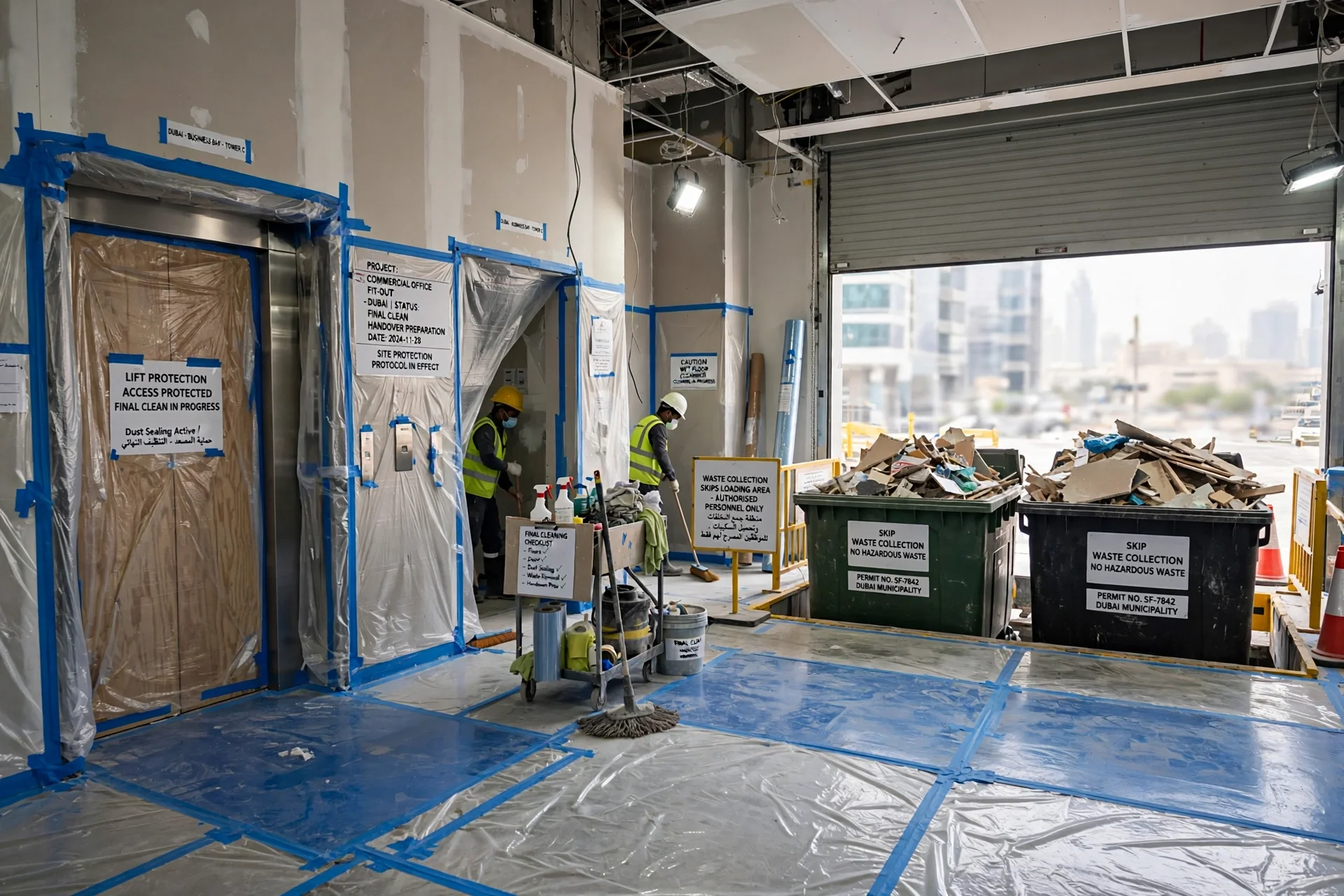 Interior renovation plan for a residential property in Dubai