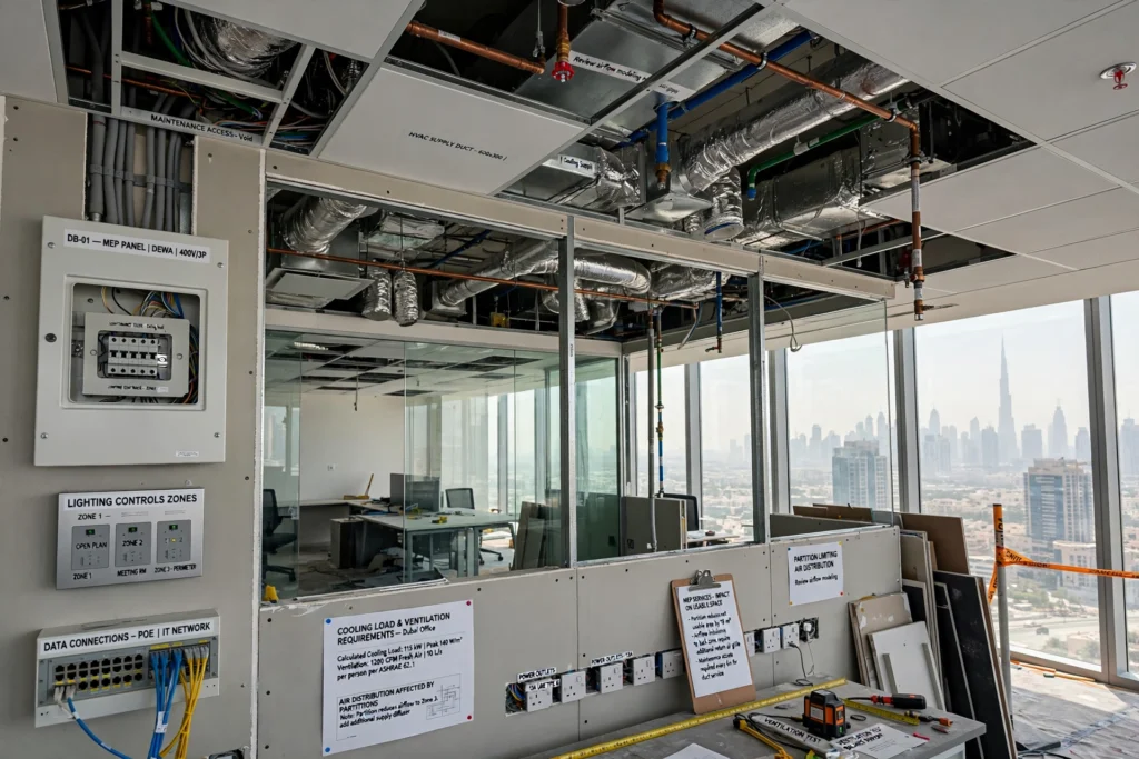 Professional office fit-out designed to maximise usable floor space
